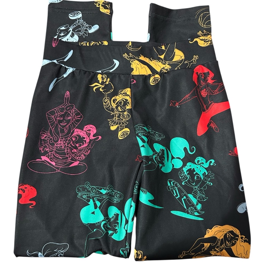 Adidas Colorful Cartoon Print Leggings Size 7-8